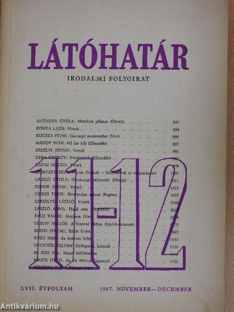 Látóhatár 1967. november-december