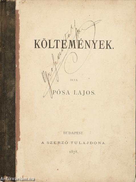 Költemények + Pósa Lajos levél
