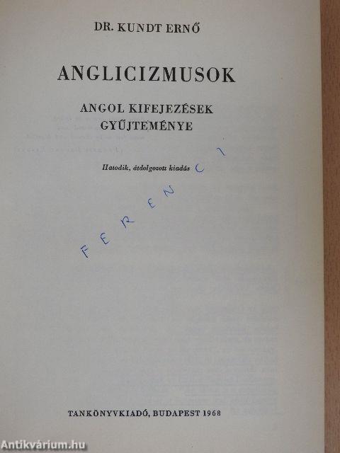 Anglicizmusok