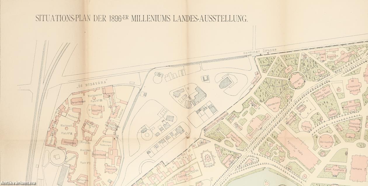 Situations-Plan der 1896-er Millenn. Landes-Austellung