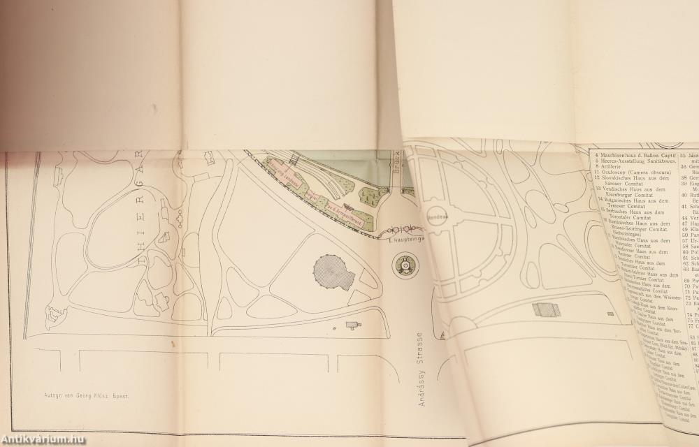 Situations-Plan der 1896-er Millenn. Landes-Austellung