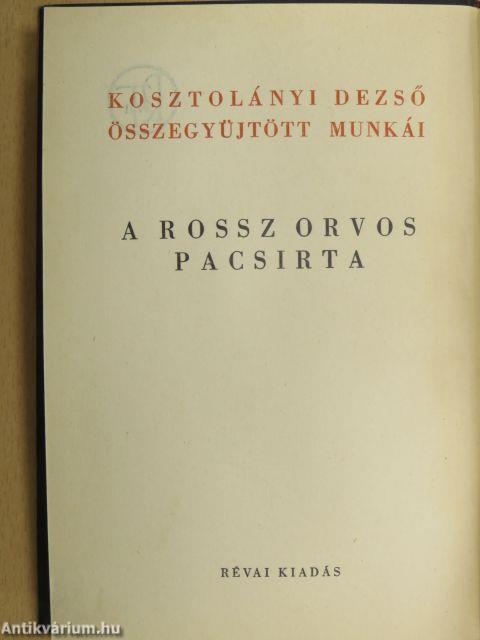 A rossz orvos/Pacsirta