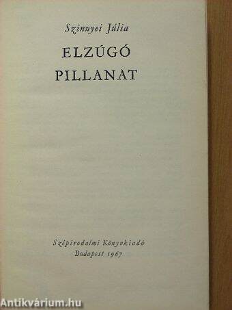 Elzúgó pillanat