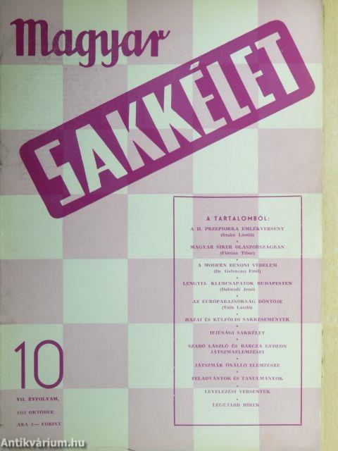 Magyar sakkélet 1957. október