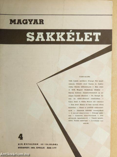 Magyar Sakkélet 1964. április