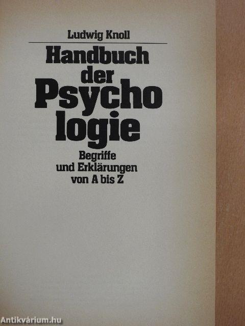 Handbuch der Psychologie