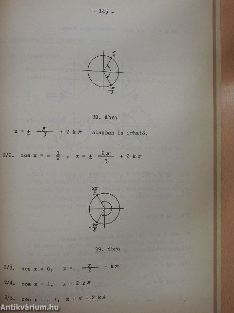 Matematika a felvételi vizsgára készülők részére I.