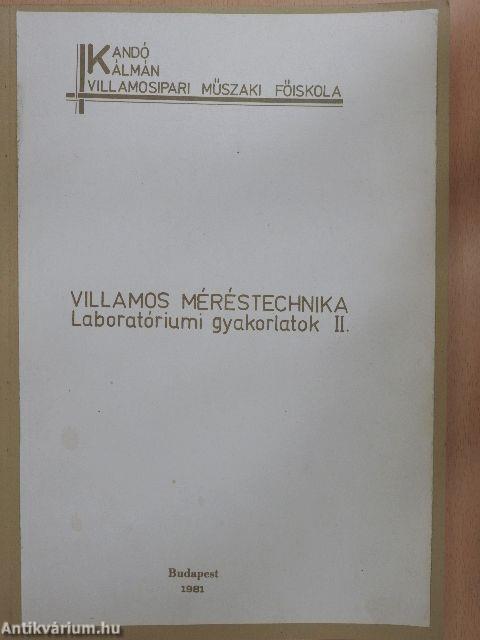 Villamos méréstechnika II.