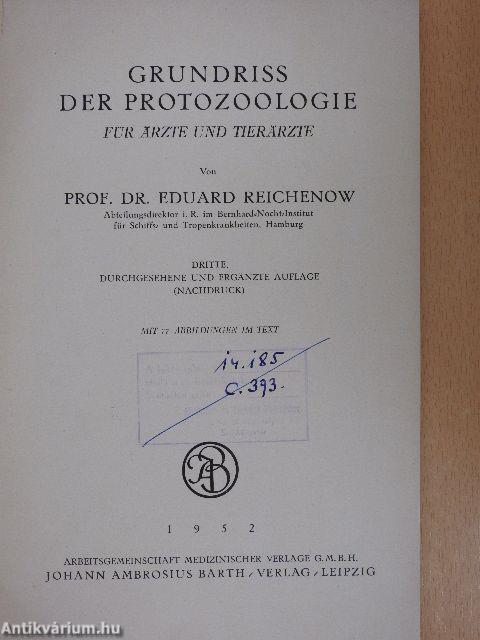 Grundriss der Protozoologie