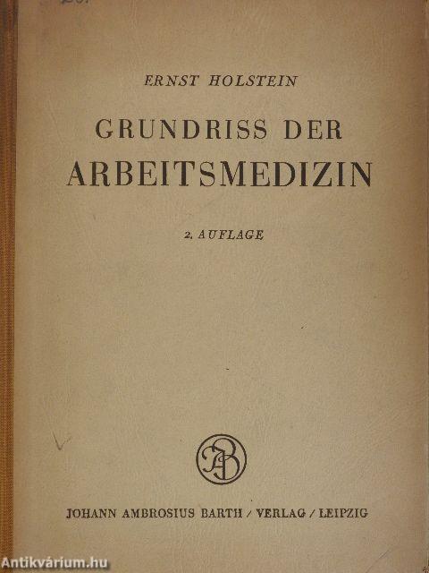 Grundriss der Arbeitsmedizin