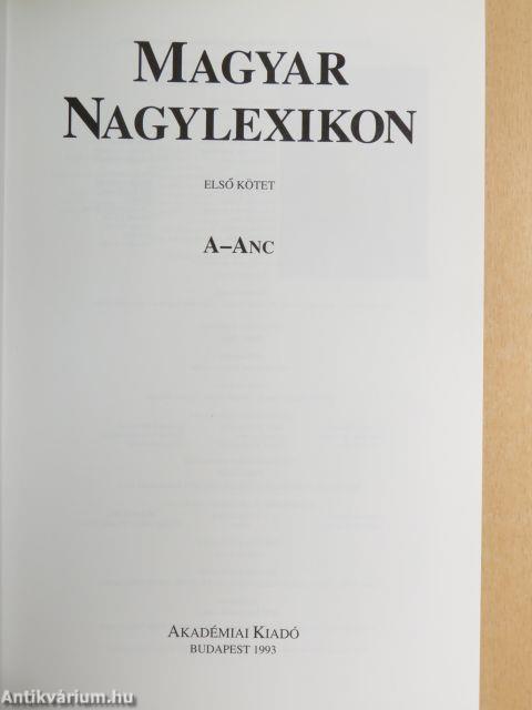 Magyar Nagylexikon 1-19.