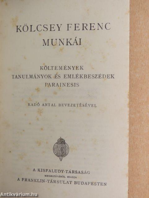 Kölcsey Ferenc munkái