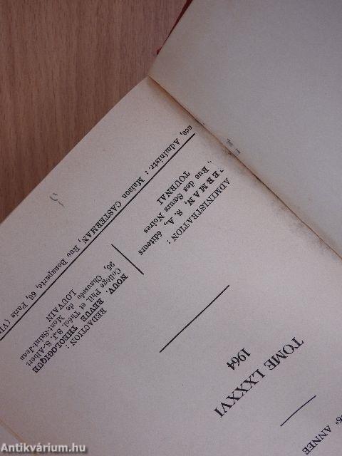 Nouvelle Revue Théologique Janvier-Decembre 1964