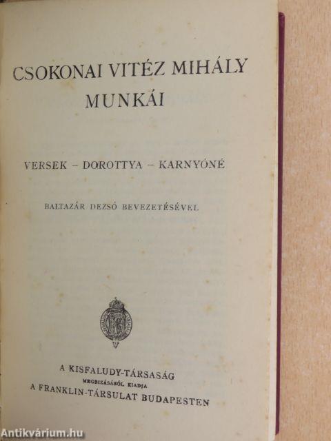 Csokonai Vitéz Mihály munkái