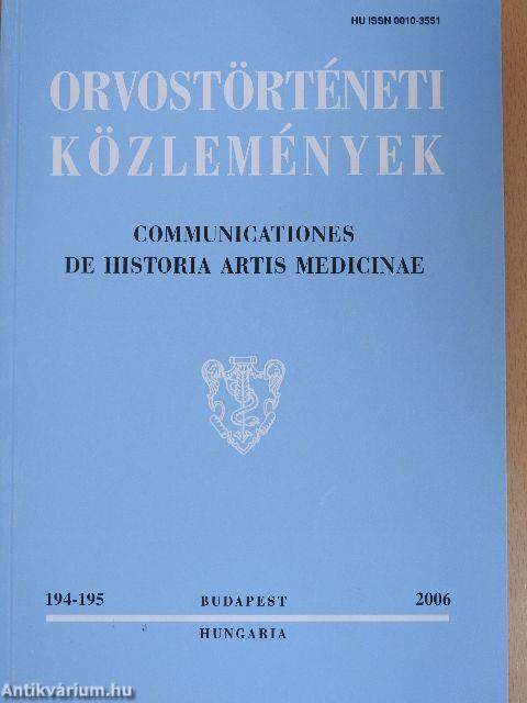 Orvostörténeti közlemények 194-195