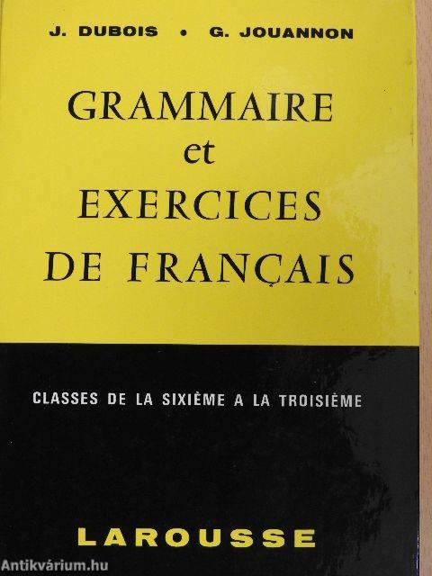 Grammaire et exercices de francais