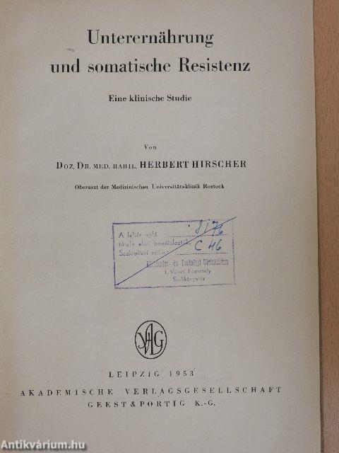 Unterernährung und somatische Resistenz