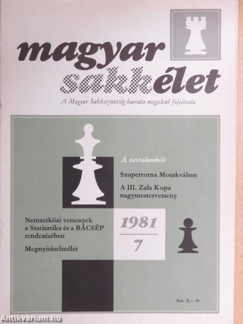 Magyar Sakkélet 1981. július