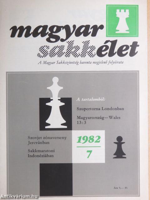 Magyar Sakkélet 1982. július