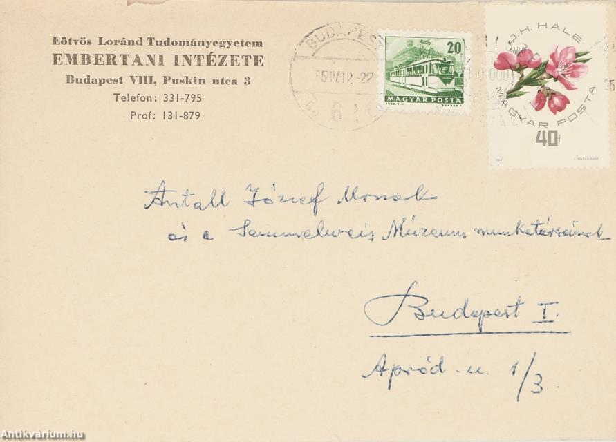Antall József levelei (6 levél)