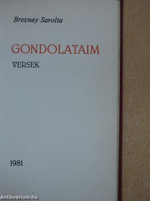 Gondolataim (dedikált példány)