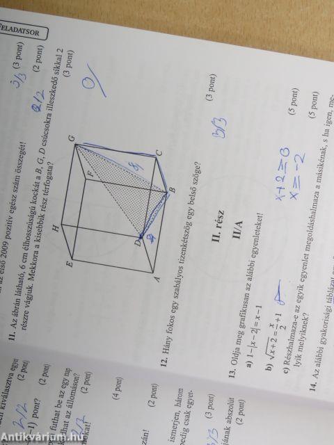 Plusz 15 próbaérettségi matematikából