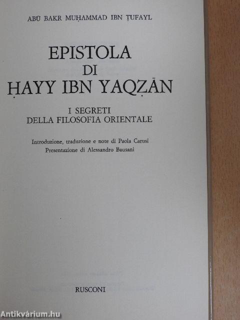 Epistola di Hayy Ibn Yaqzan