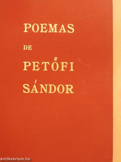 Poemas de Petőfi Sándor (dedikált példány)