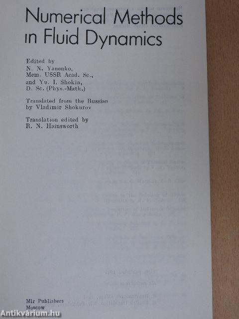 Numerical Methods in Fluid Dynamics