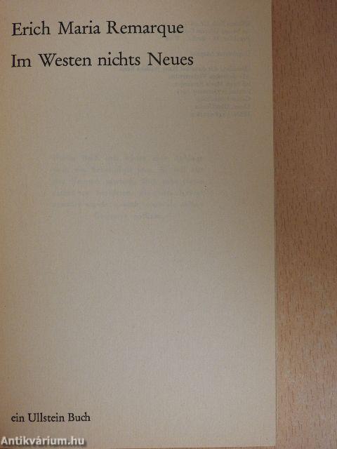 Im Westen nichts Neues