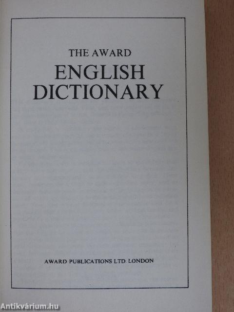 The Award English Dictionary