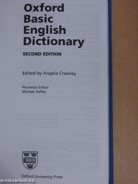 Oxford Basic English Dictionary