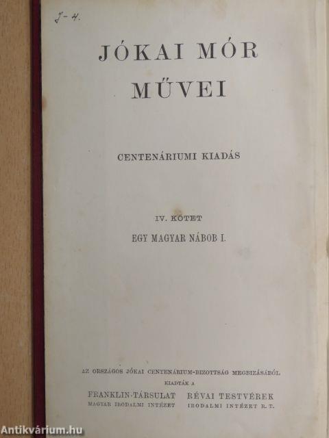 Egy magyar nábob I-II.