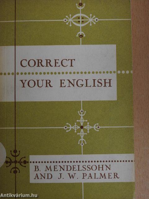 Correct Your English