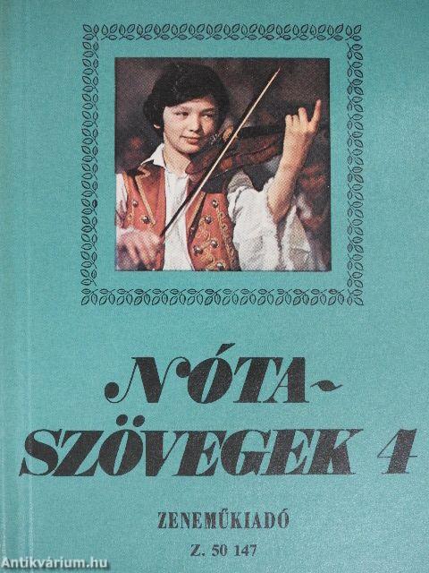 Nótaszövegek 4.