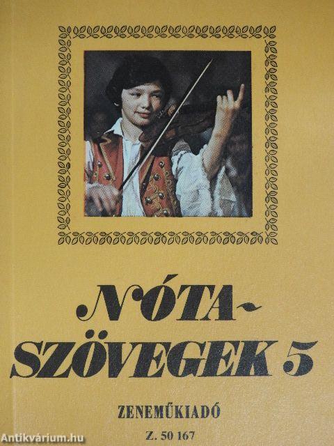 Nótaszövegek 5.