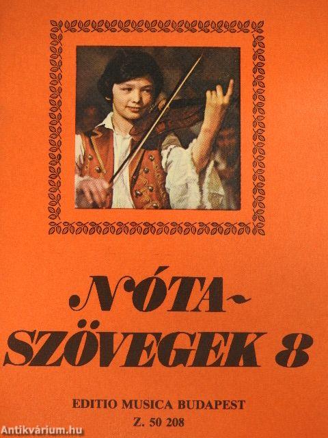 Nótaszövegek 8.