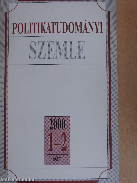 Politikatudományi Szemle 2000/1-4.