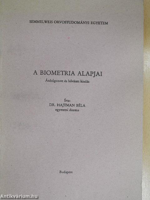 A biometria alapjai