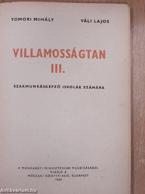 Villamosságtan III.