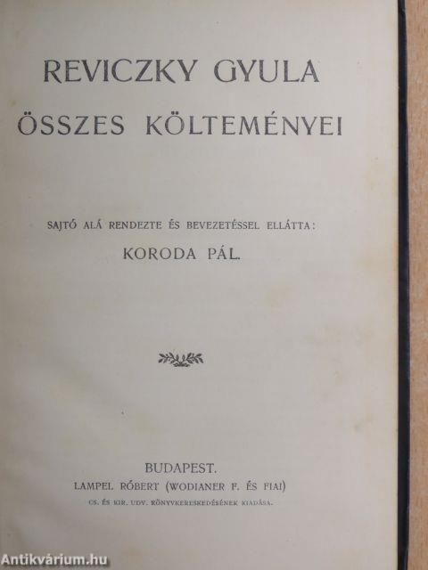 Reviczky Gyula összes költeményei