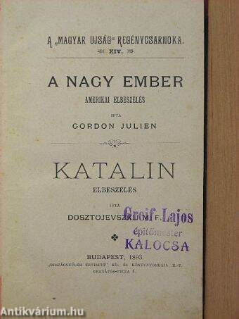 A nagy ember/Katalin