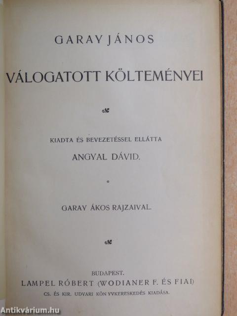 Garay János válogatott költeményei