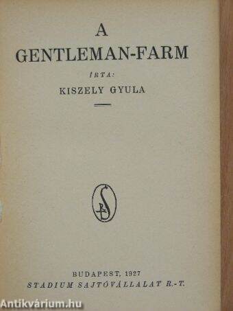 A gentleman-farm