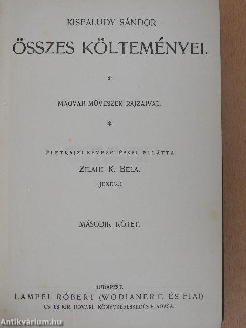 Kisfaludy Sándor összes költeményei II. (töredék)