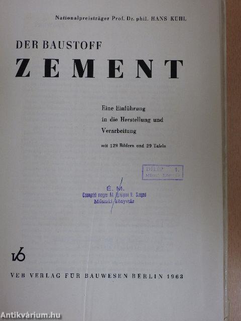 Der Baustoff Zement