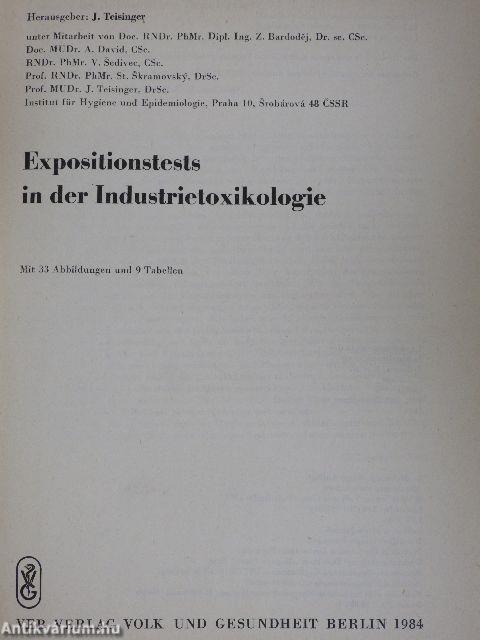 Expositionstests in der Industrietoxikologie