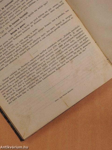 Litterae circulares ad venerabilem clerum almae dioecesis jaurinensis dimissae anno domini 1872-1874./Canones et decreta ss. Concilii Vaticani per sanctissimum dominum pium