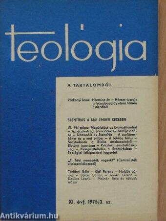 Teológia 1975/3.