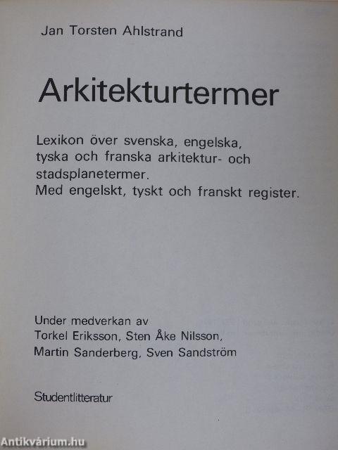 Arkitekturtermer